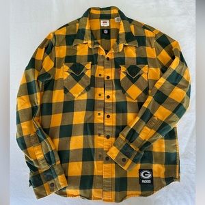 Green Bay Packers Levi’s Flannel Shirt